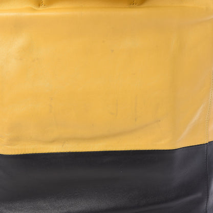 Celine Lambskin Vertical Bi-Cabas Yellow Black 9 of 11