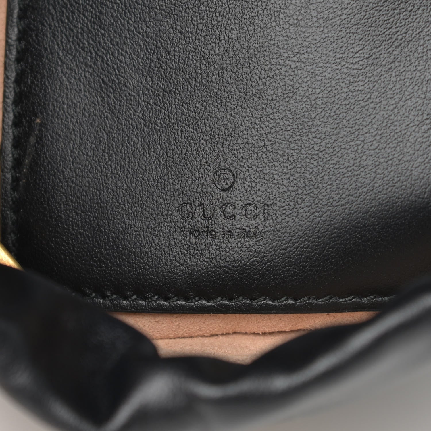Gucci Calfskin Matelasse Mini GG Marmont 2.0 Bucket Bag Black 6 of 12