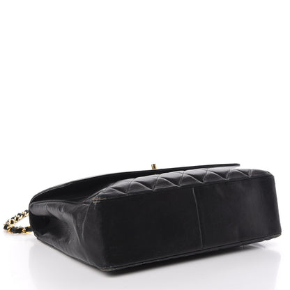 Chanel Lambskin Quilted XL Jumbo Single Flap Black 4 of 28