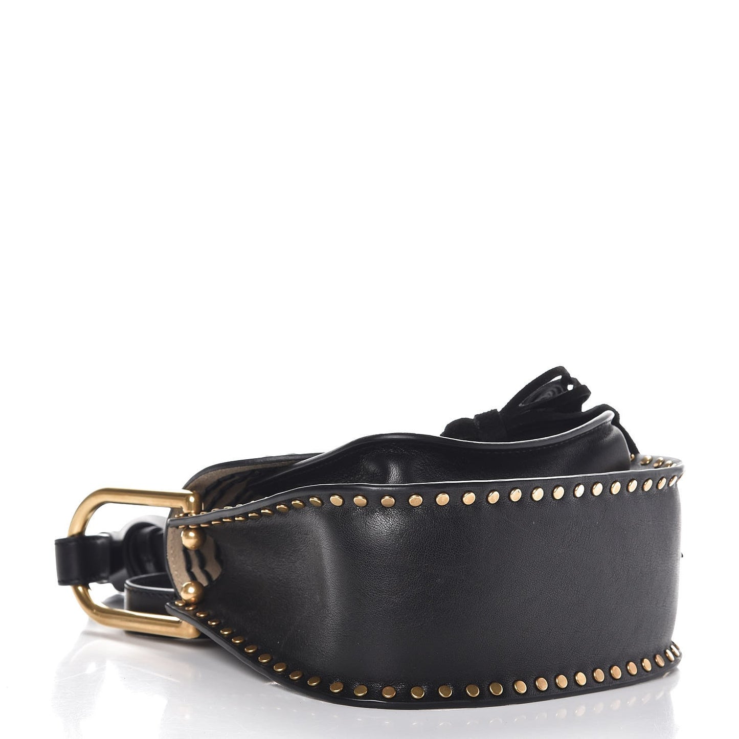 Calfskin Braided Mini Hudson Shoulder Bag Black