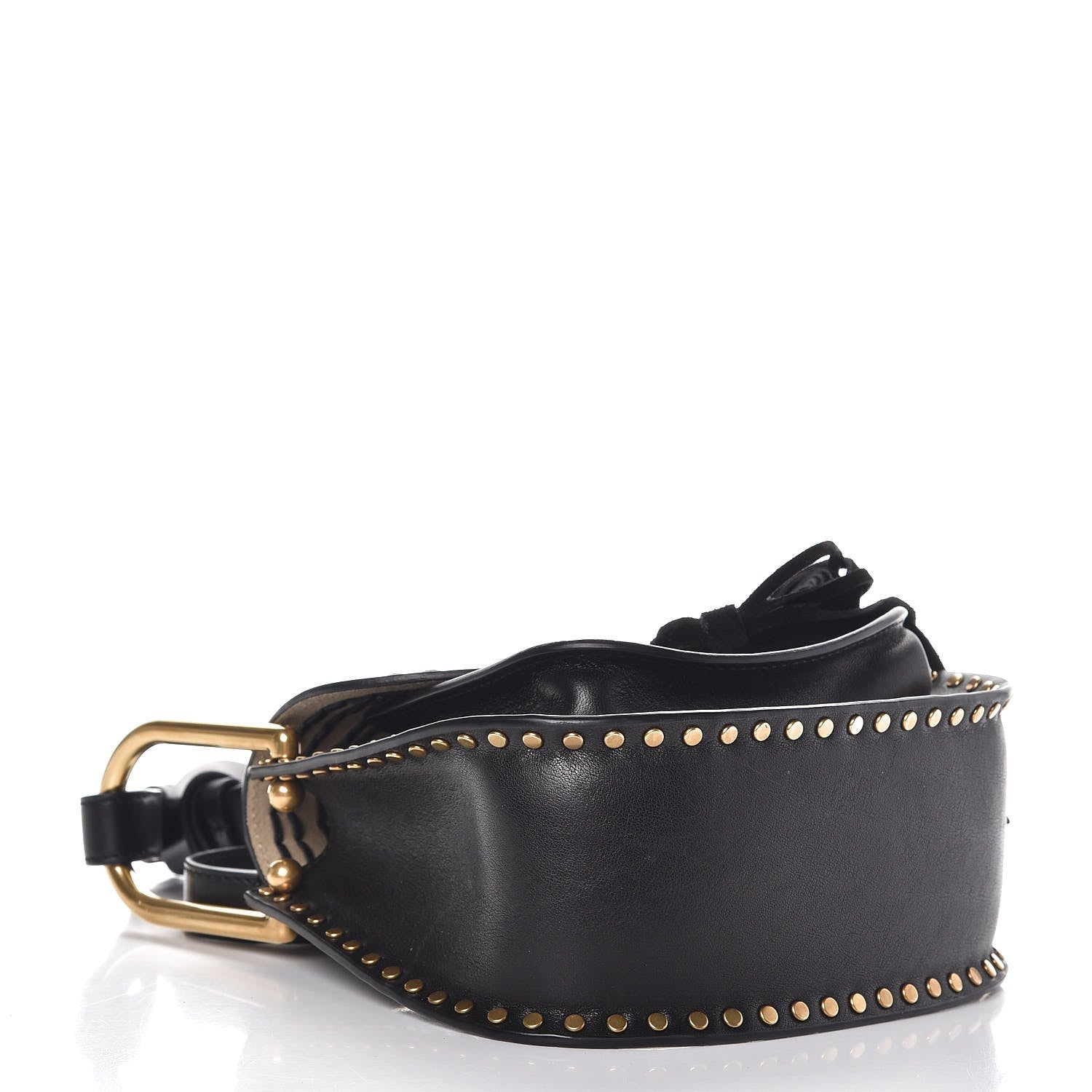 Chloe Calfskin Braided Mini Hudson Shoulder Bag Black 4 of 6