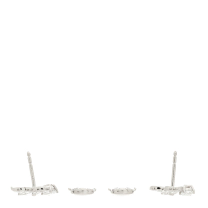 Tiffany Platinum Diamond Paper Flowers Cluster Earrings 3 of 4