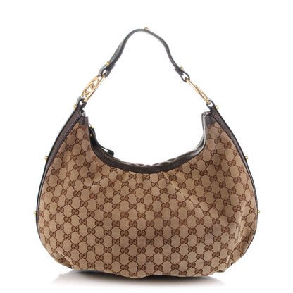 Gucci Monogram Medium Interlocking Hobo Dark Brown 1 of 7