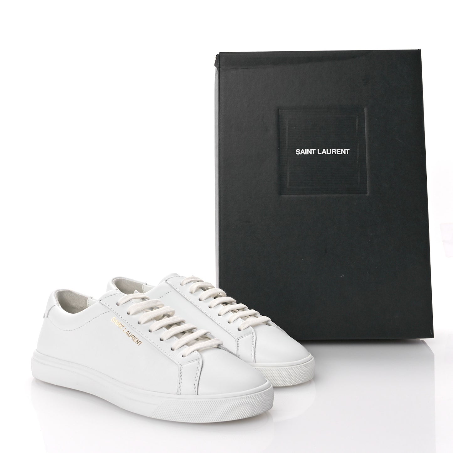 Calfskin Andy Low Top Sneakers 37 Blanc Optique