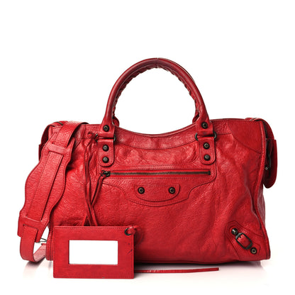 Balenciaga Agneau Classic Hardware City Rouge Coquelicot 1 of 29