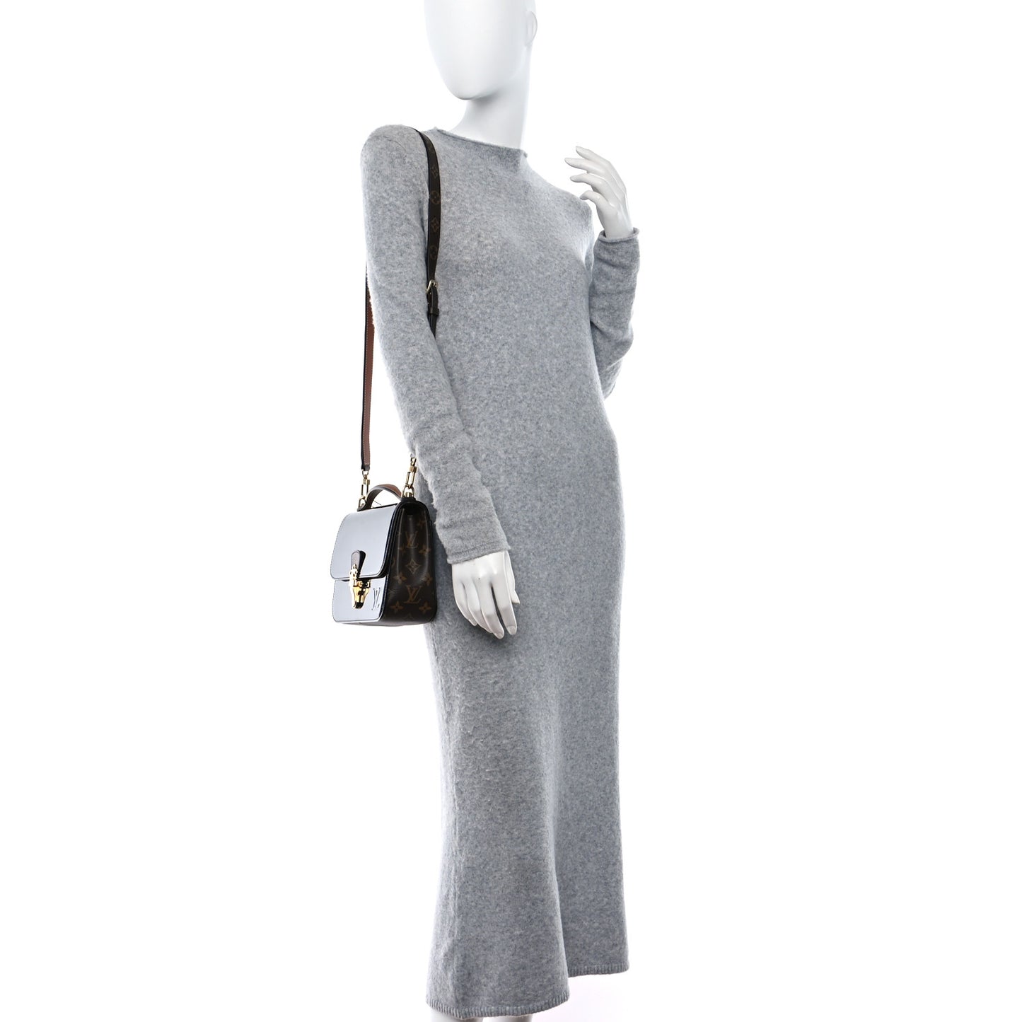 Patent Calfskin Monogram Cherrywood BB Black