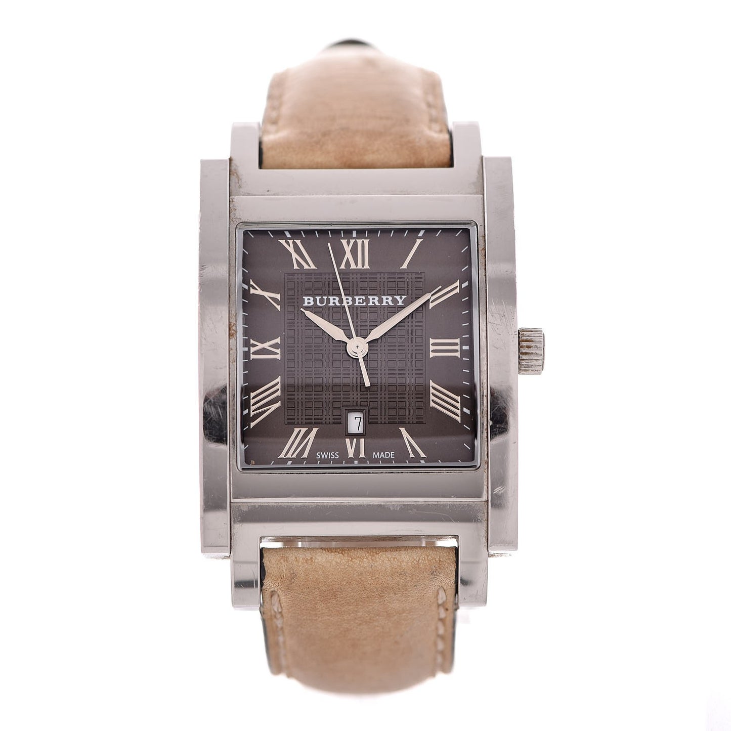 Stainless Steel Calfskin 32mm Quartz Watch Brown BU1552