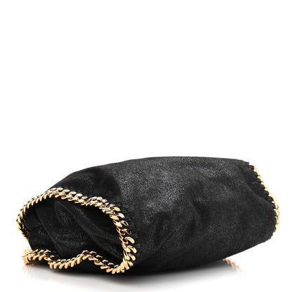 Stella McCartney Shaggy Deer Mini Falabella Fold Over Tote Black 4 of 10