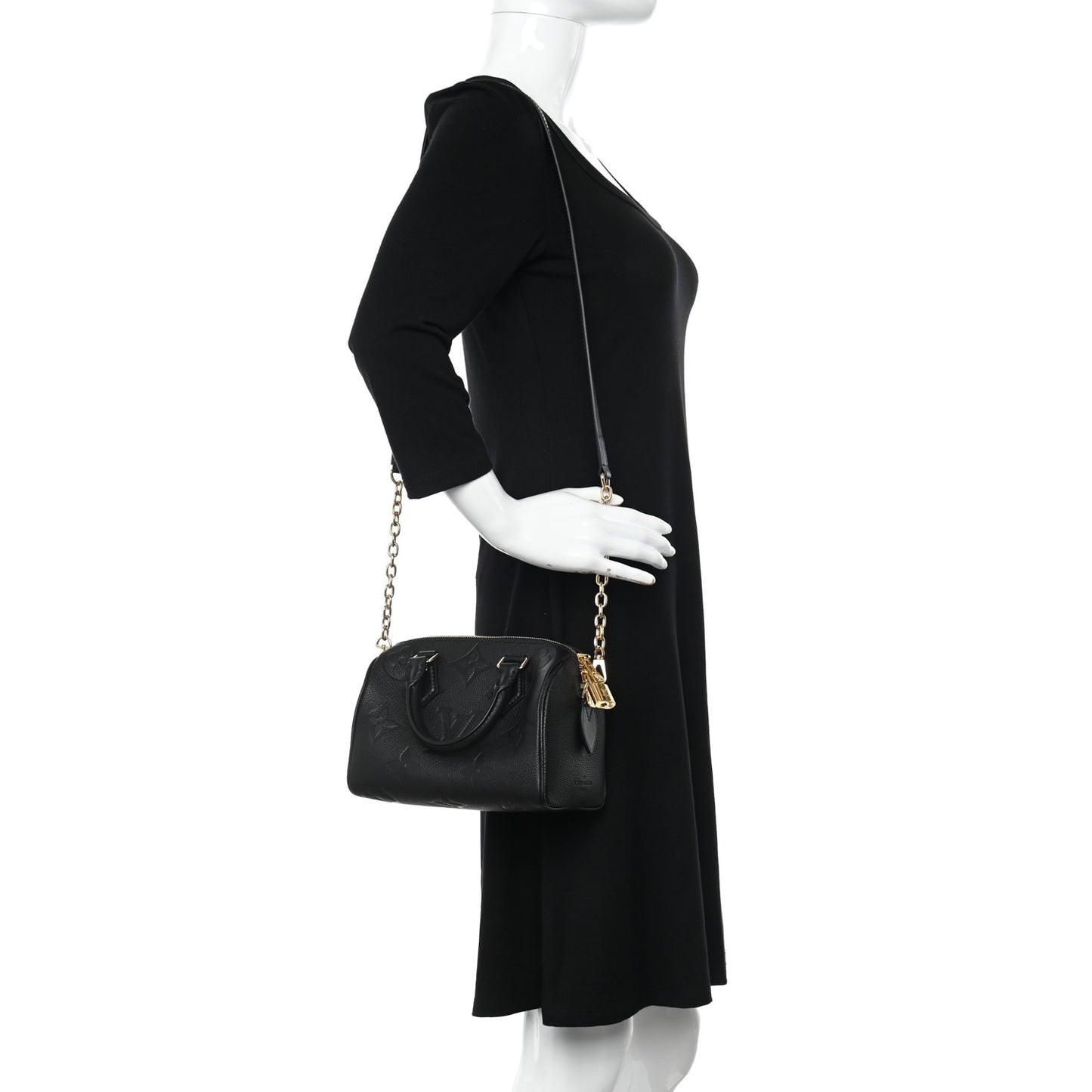Empreinte Monogram Giant Speedy Bandouliere 20 Black