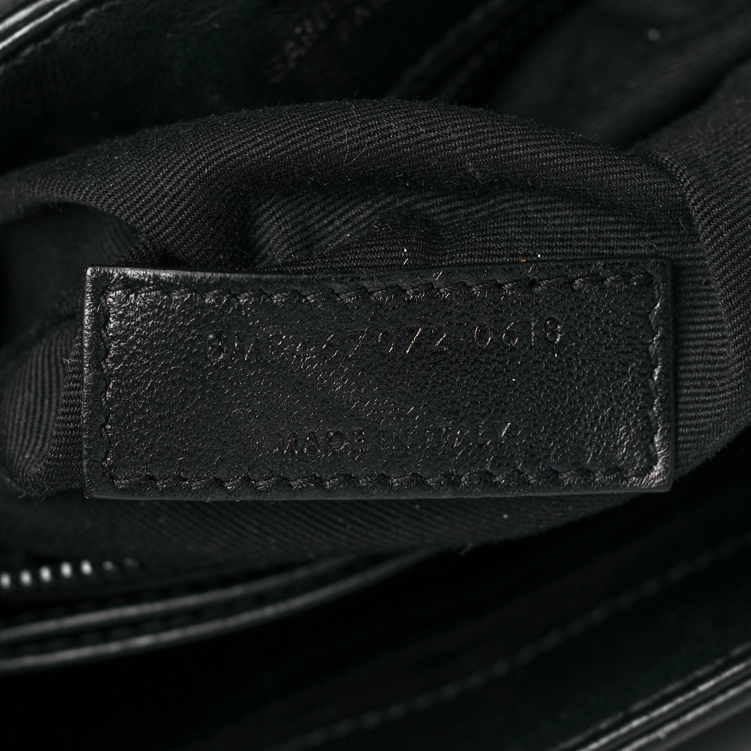 Saint Laurent Calfskin Y Quilted Monogram Toy Loulou Crossbody Bag Black 7 of 13