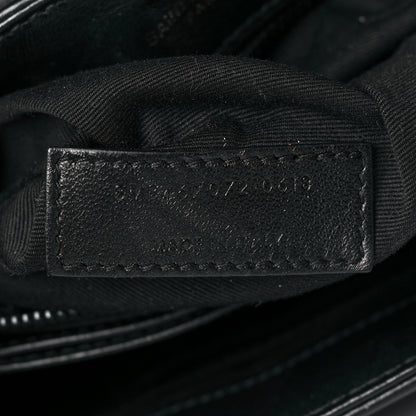 Saint Laurent Calfskin Y Quilted Monogram Toy Loulou Crossbody Bag Black 7 of 13