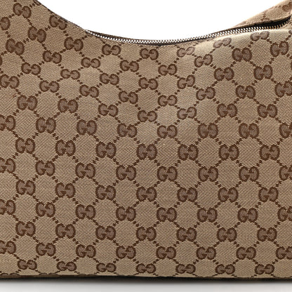 Gucci Monogram Medium Horsebit Chain Hobo Dark Brown 8 of 10