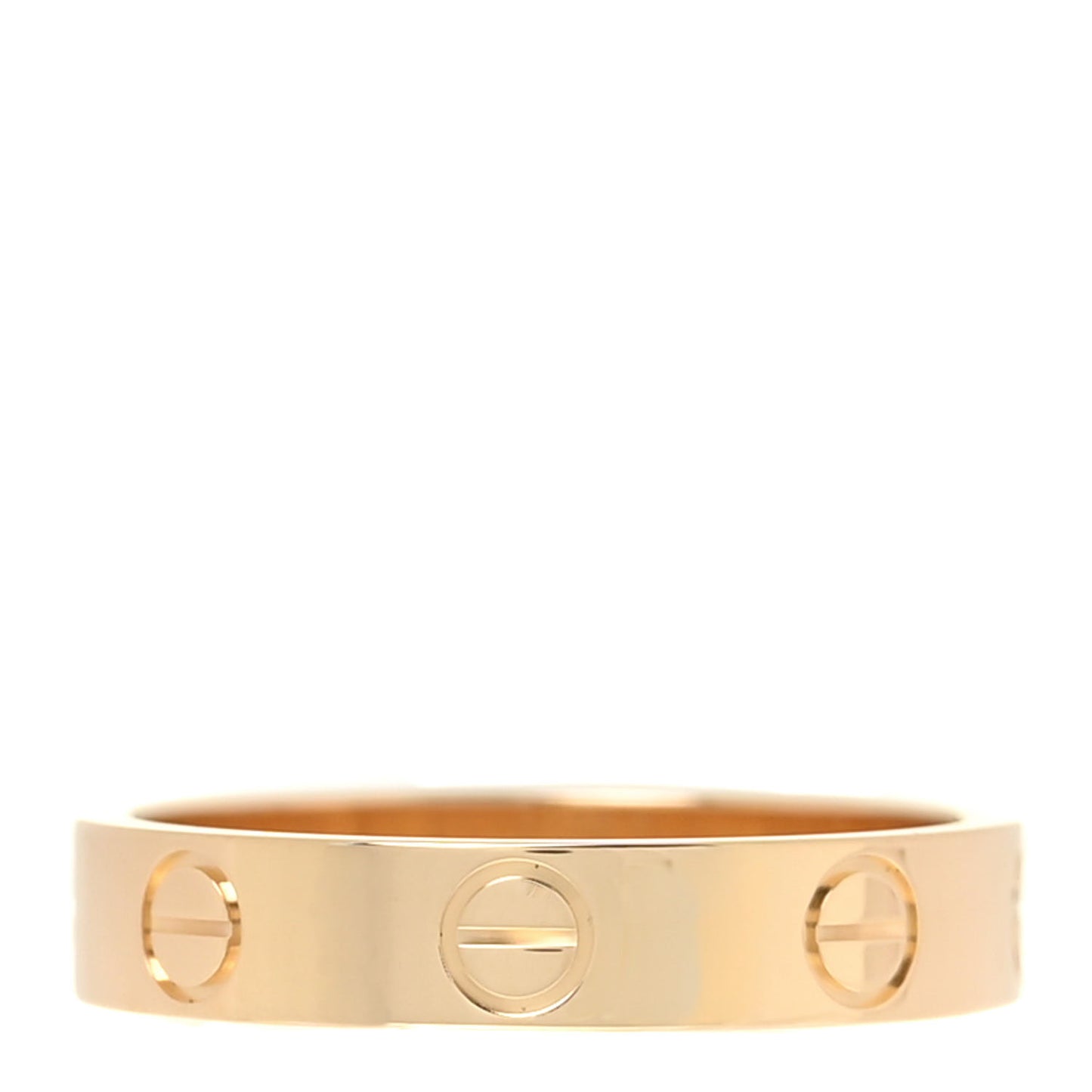 18K Yellow Gold 3.5mm LOVE Wedding Band Ring 50 5.25