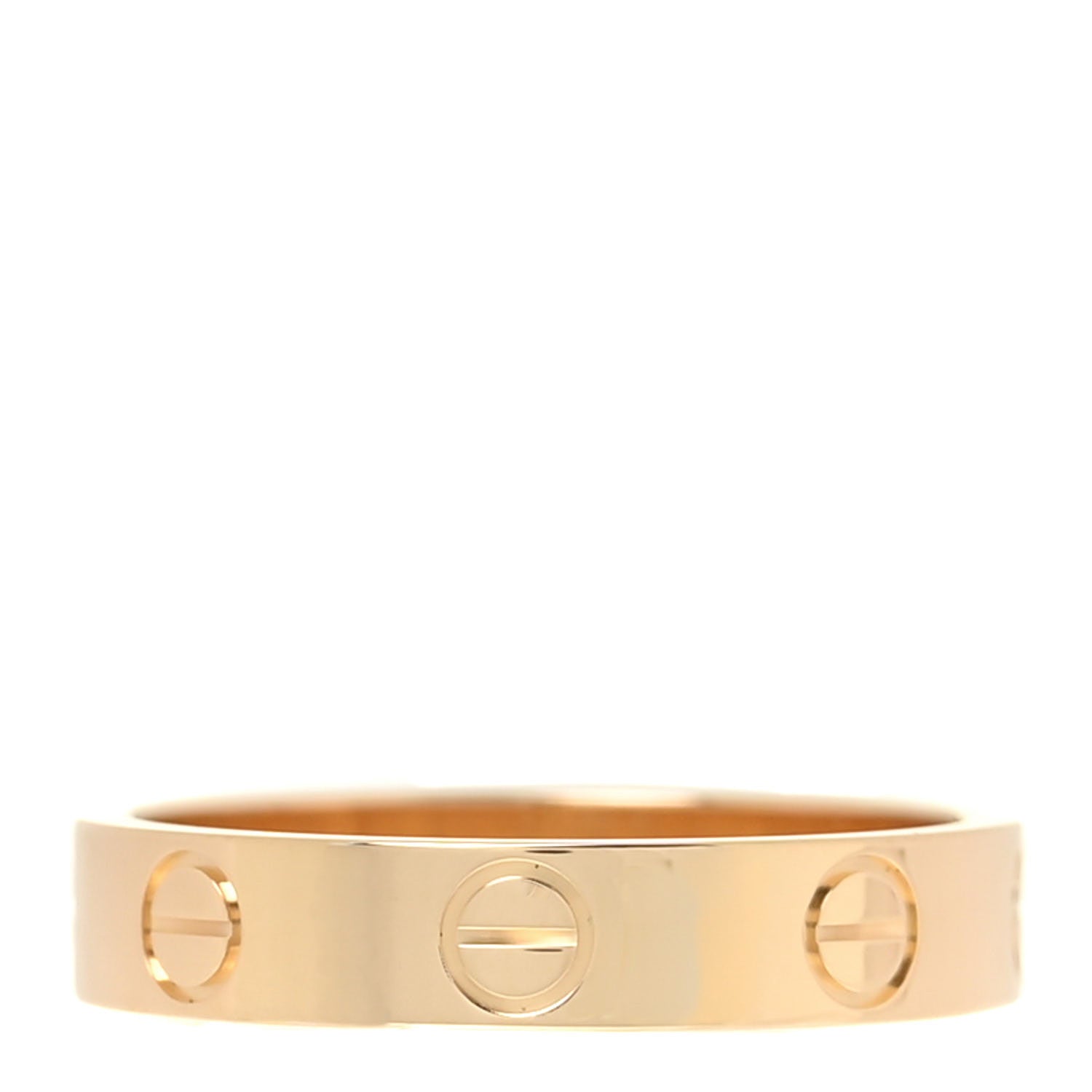 Cartier 18K Yellow Gold 3.5mm LOVE Wedding Band Ring 50 5.25 3 of 5