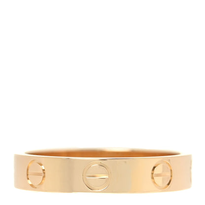Cartier 18K Yellow Gold 3.5mm LOVE Wedding Band Ring 50 5.25 3 of 5