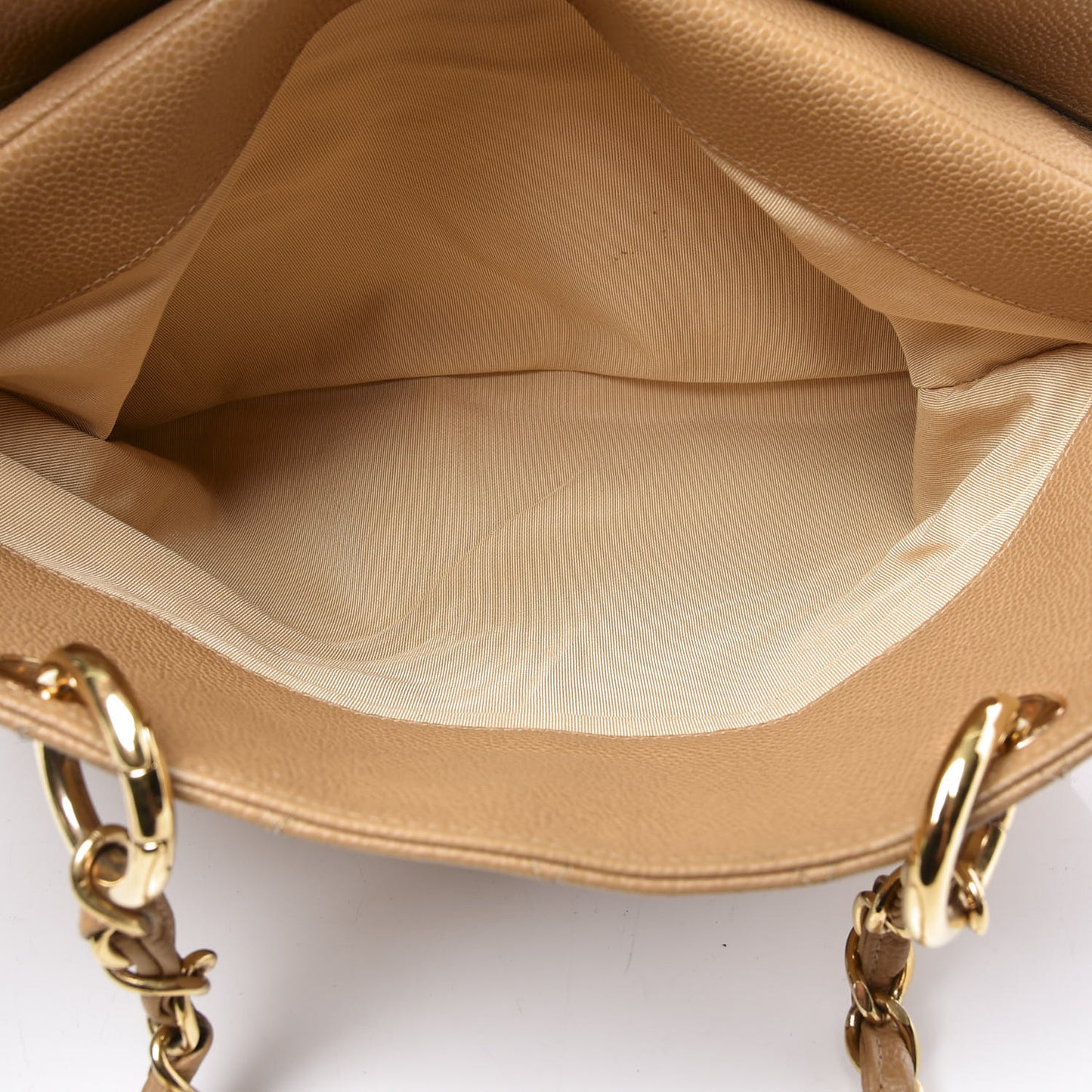 Caviar Quilted Grand Timeless Tote GTT Beige