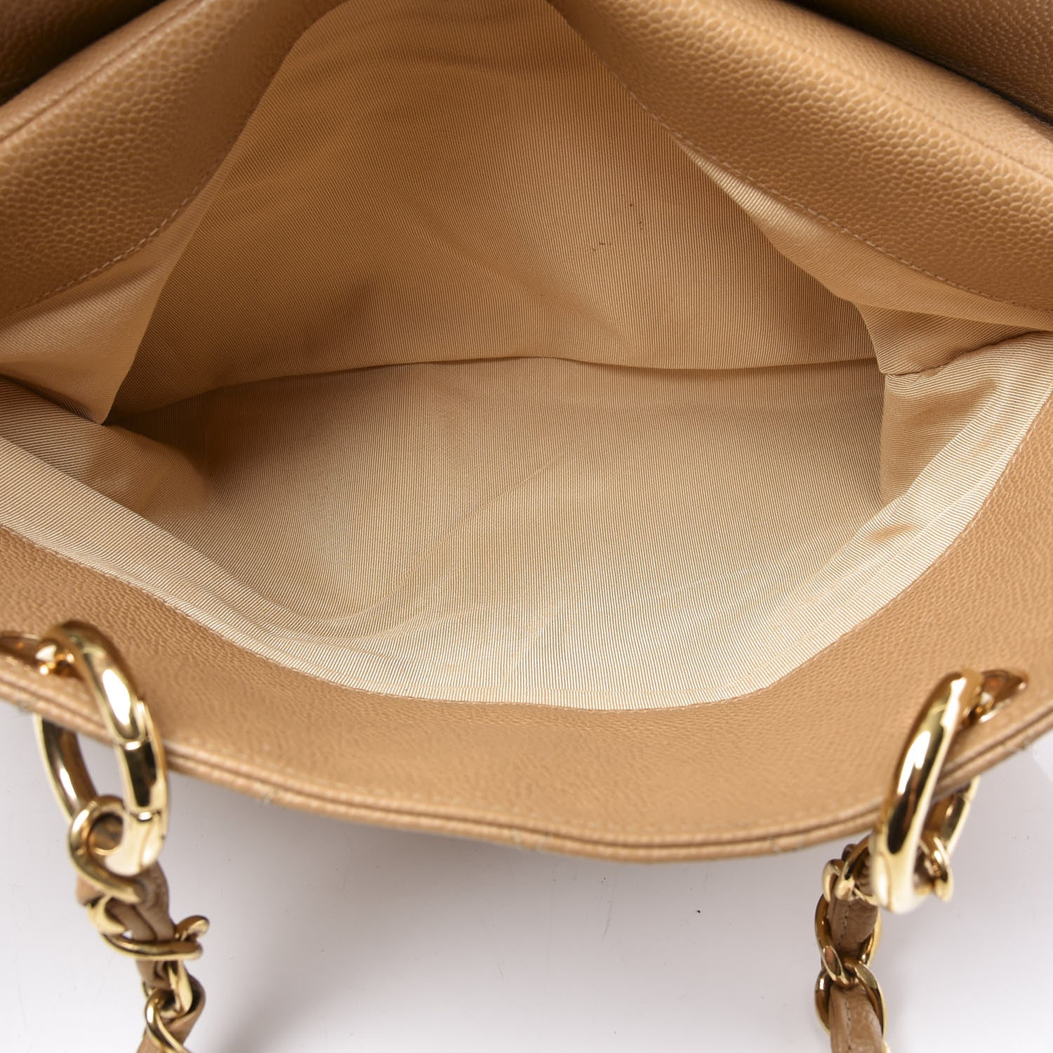 Chanel Caviar Quilted Grand Timeless Tote GTT Beige 6 of 11