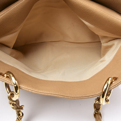 Chanel Caviar Quilted Grand Timeless Tote GTT Beige 6 of 11