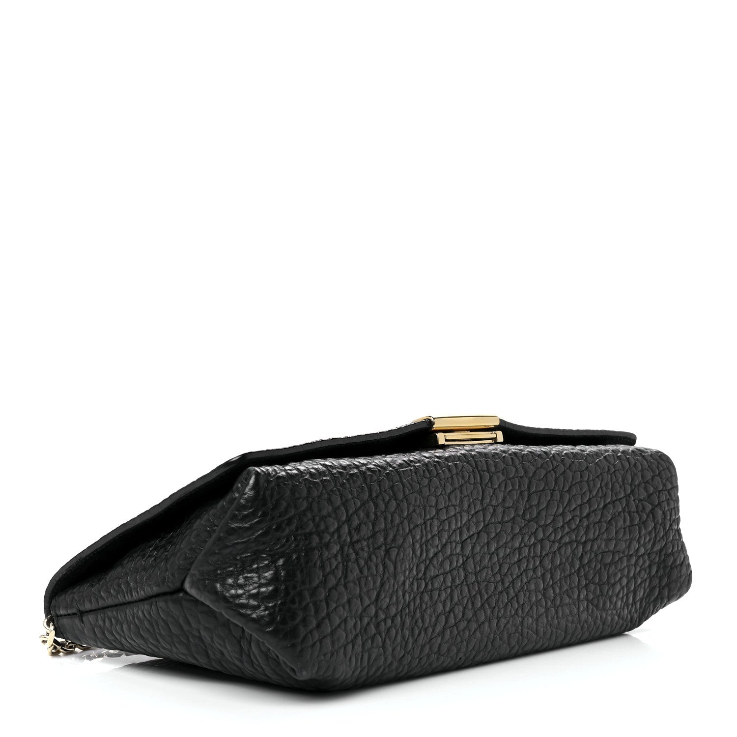 Burberry Signature Grain Small Madison Chain Clutch Black 3 of 10