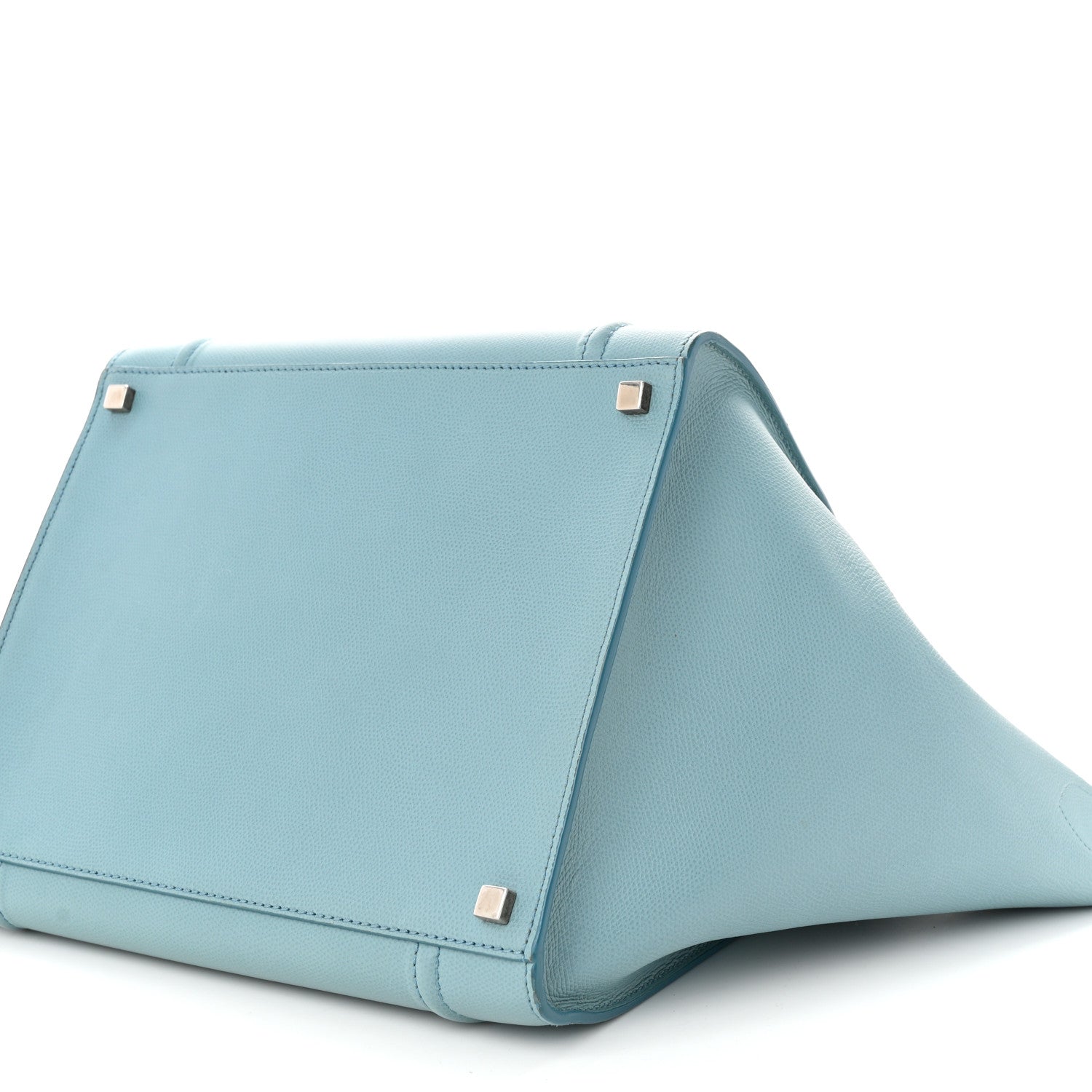 Celine Grained Calfskin Medium Phantom Luggage Antique Blue 10 of 10