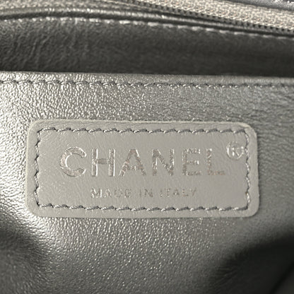 Chanel Metallic Lambskin Quilted Mini Rectangular Flap Silver 6 of 11