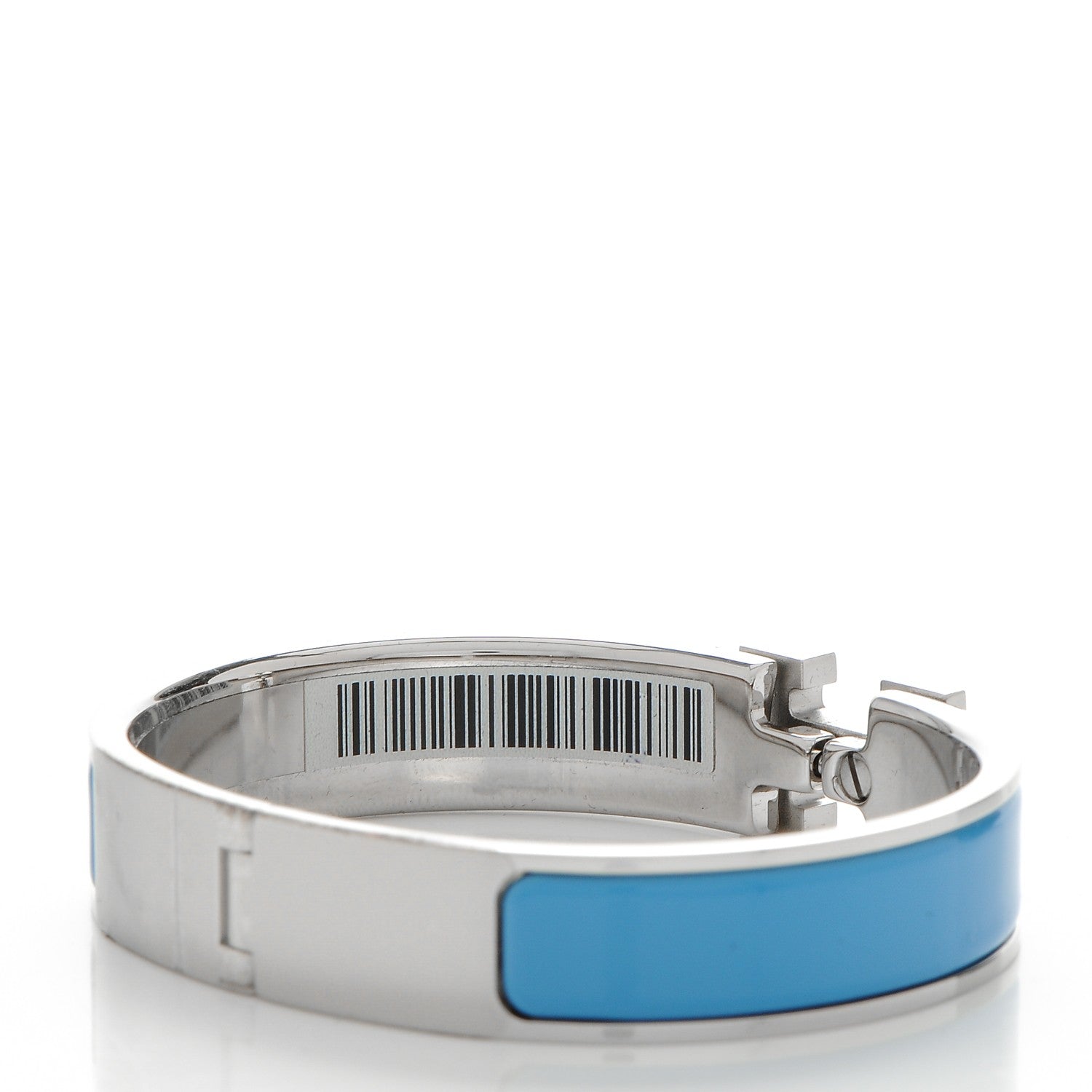 Hermes Enamel Narrow Clic Clac H Bracelet PM Bleu Cielo 9 of 12