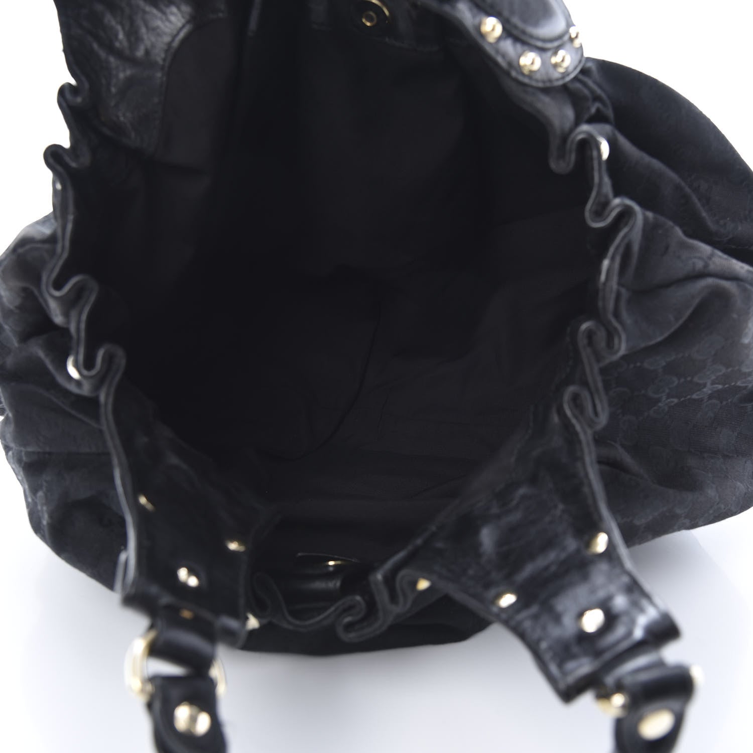 Gucci Monogram Studded Pelham Tote Black 5 of 13