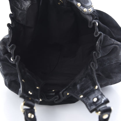 Gucci Monogram Studded Pelham Tote Black 5 of 13
