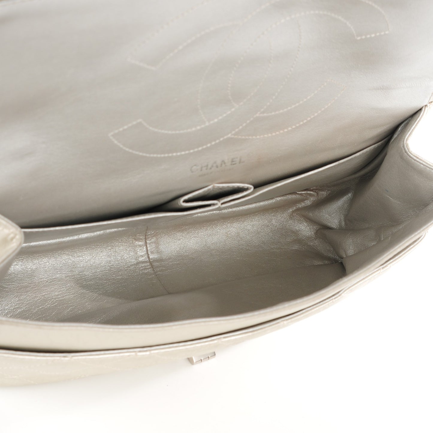 Lambskin Quilted 2.55 Reissue 227 Flap Silver