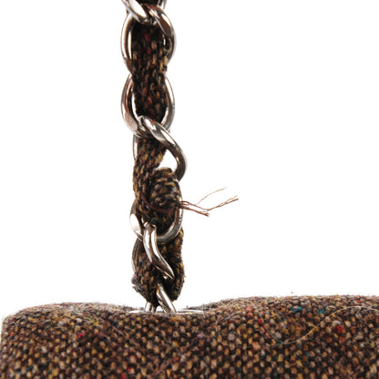 Chanel Tweed Quilted Jumbo Single Flap Brown 6 of 14