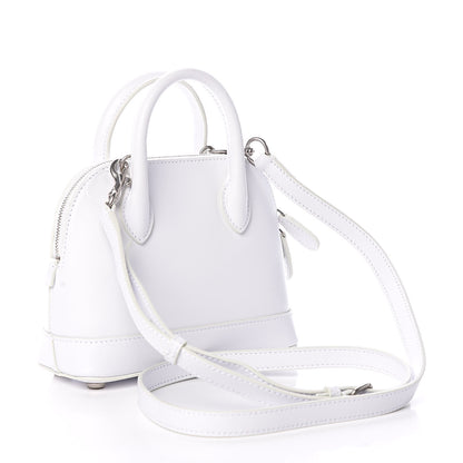 Balenciaga Calfskin Gothic Logo XXS Ville Top Handle Bag White 3 of 9