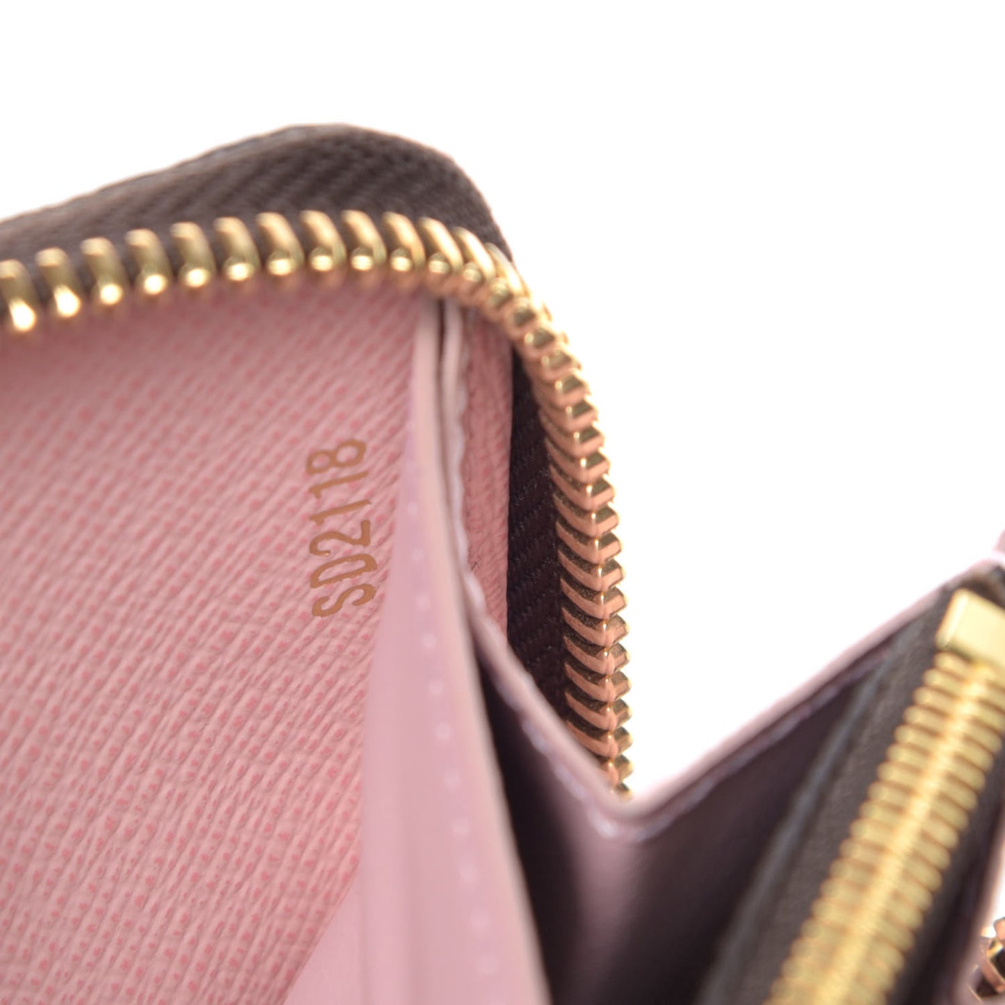 Monogram Clemence Wallet Rose Ballerine