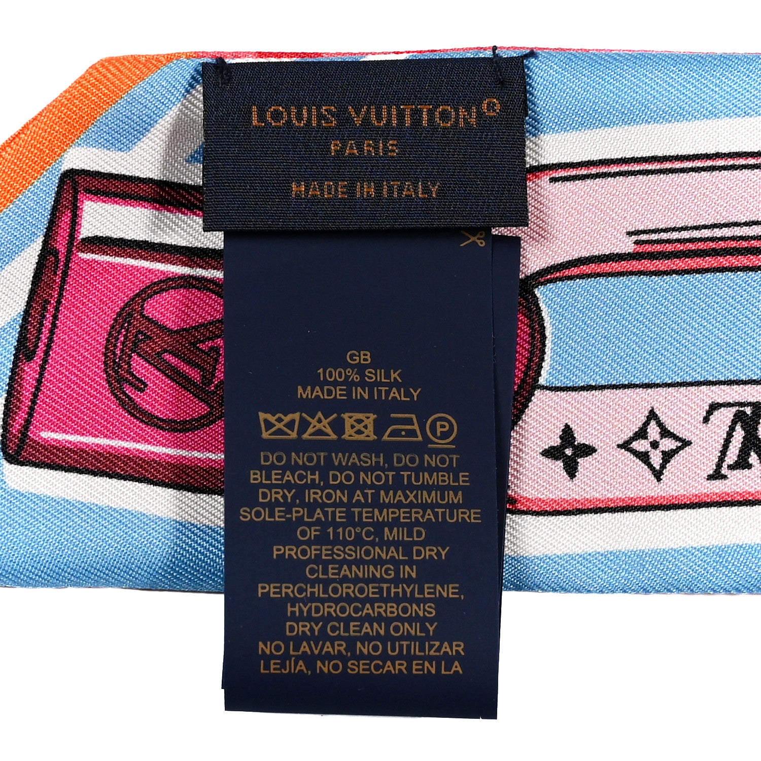 Louis Vuitton Silk Bejeweled BB Bandeau Blue 3 of 5