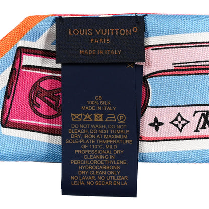 Louis Vuitton Silk Bejeweled BB Bandeau Blue 3 of 5