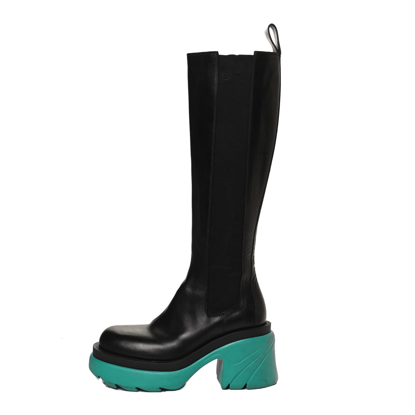 Calfskin The Flash High Chelsea Boots 38 Black Neptune