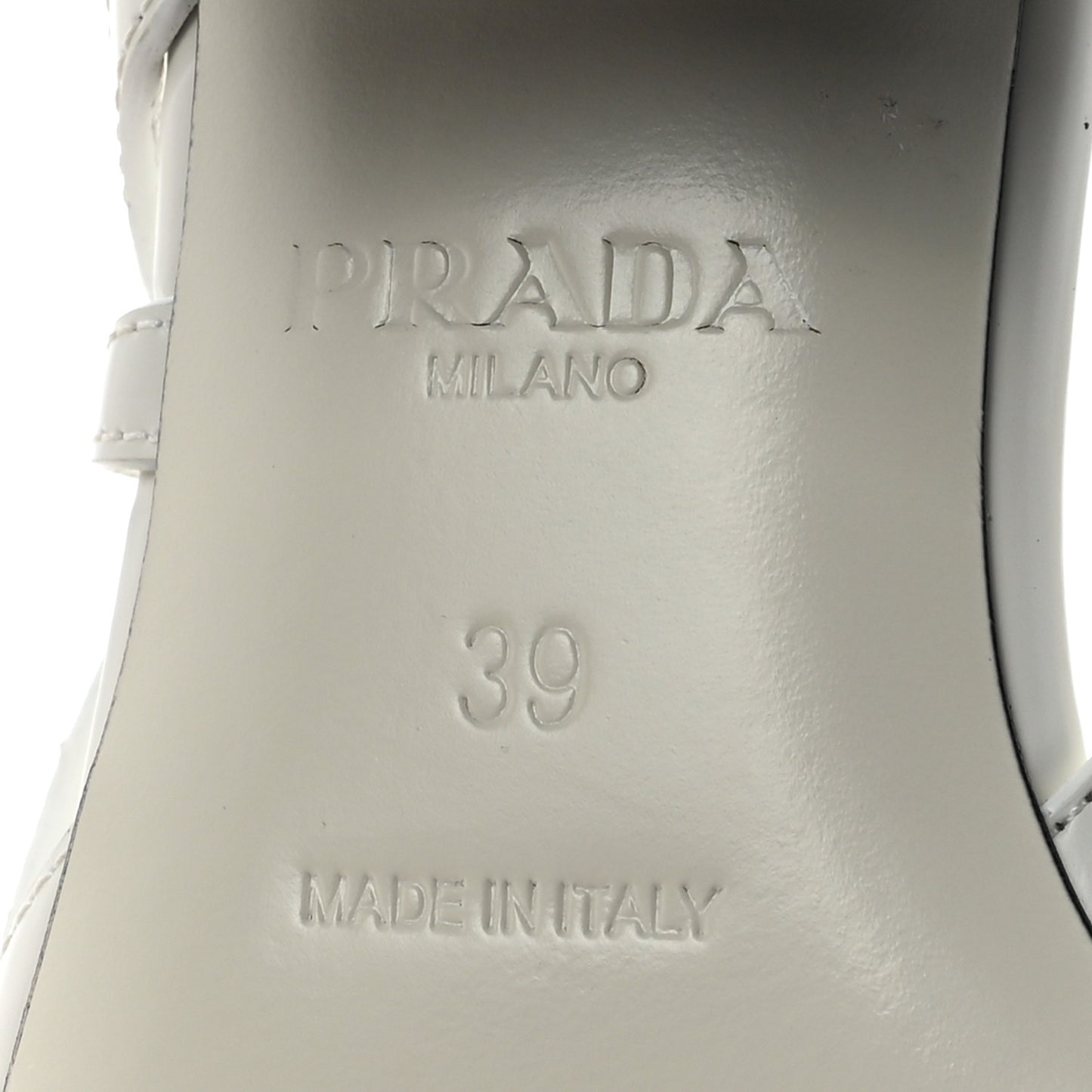 Spazzolato Cutout 55mm Pumps 39 White
