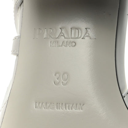 Prada Spazzolato Cutout 55mm Pumps 39 White 7 of 9