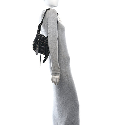 Balenciaga Agneau Arena Le Cagole Bucket Bag XS Black 2 of 13