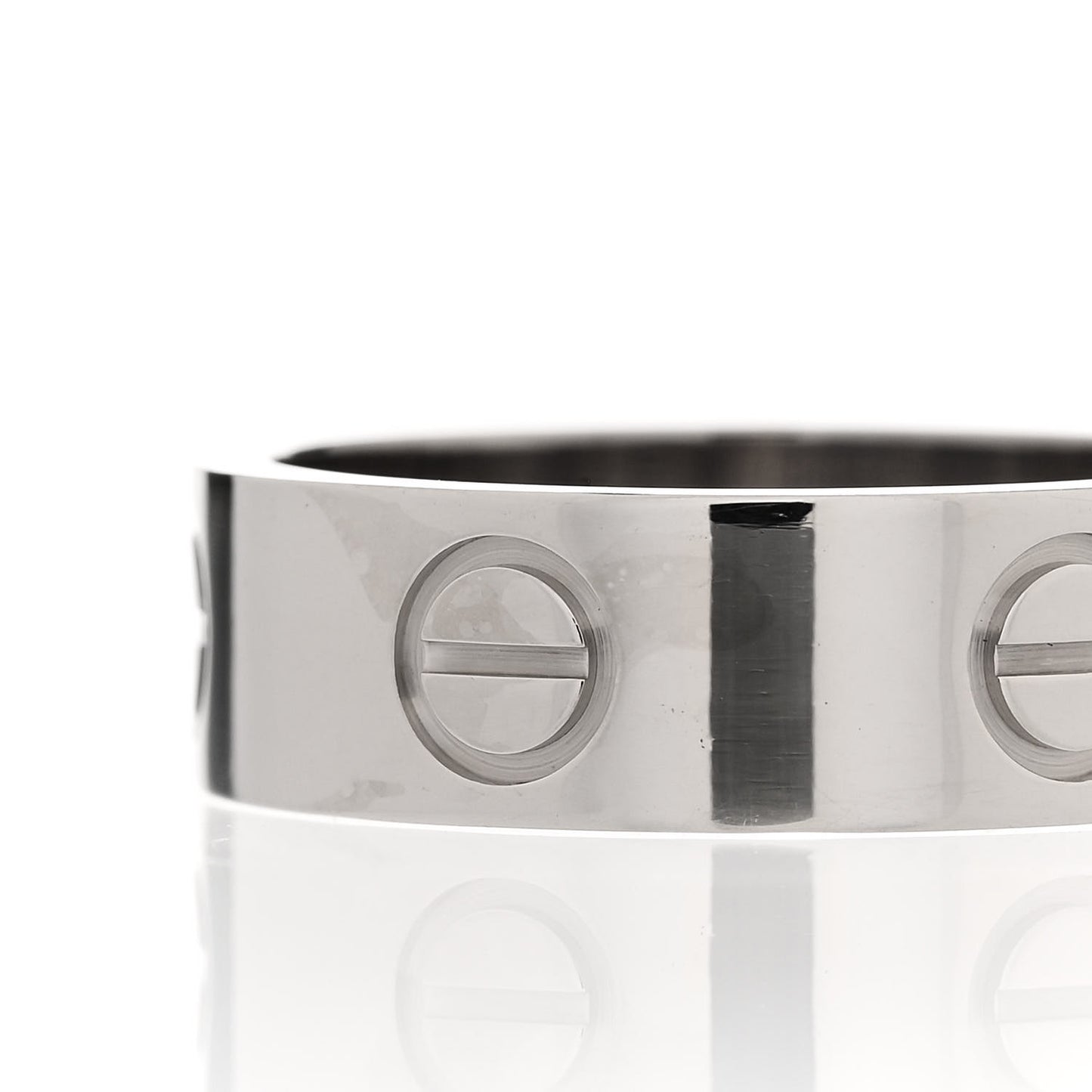 18K White Gold 5.5mm LOVE Ring 50 5.25