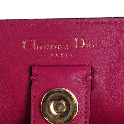 Christian Dior Bullcalf Medium Diorissimo Tote Black Rose Indien 8 of 10