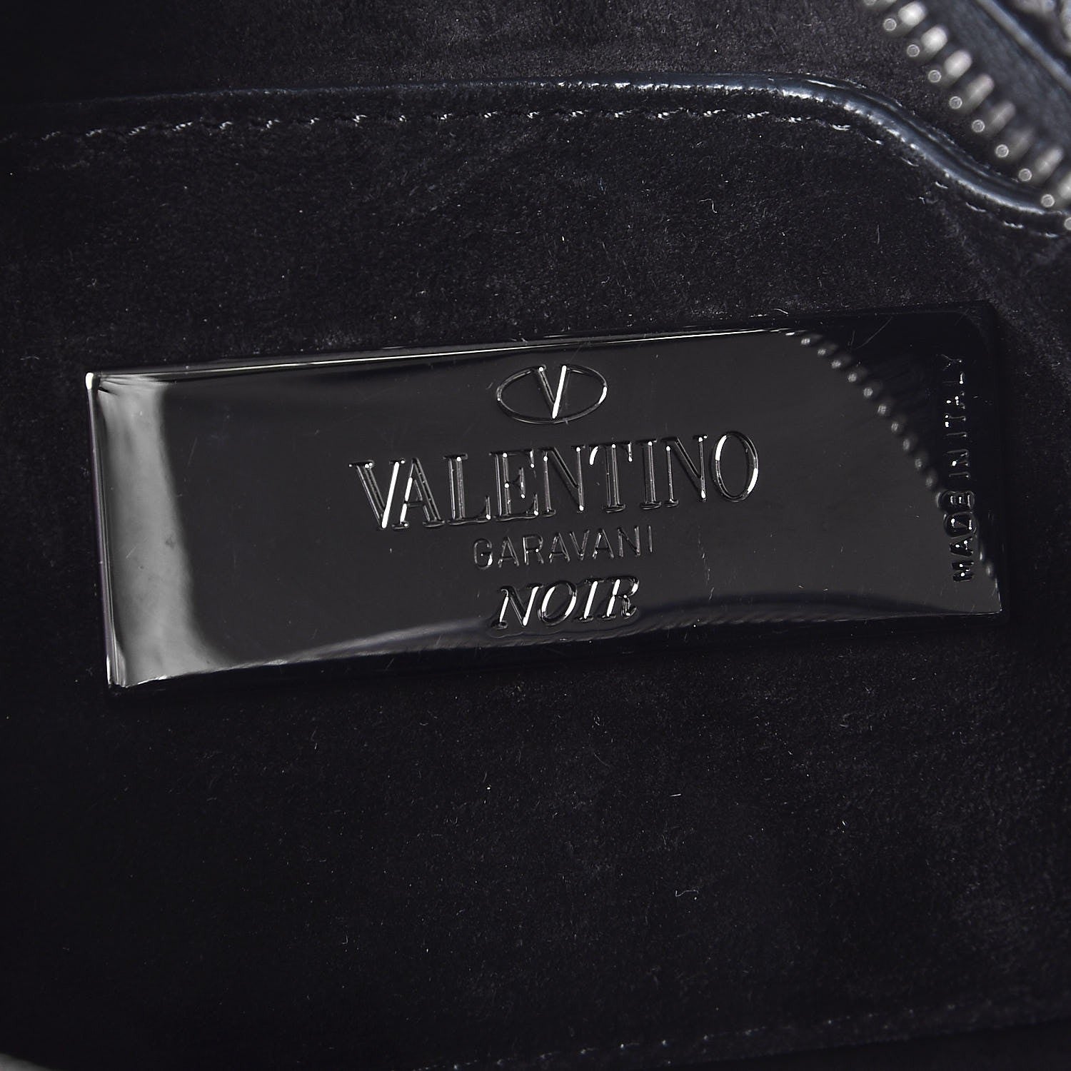 Valentino Garavani Craquele Calfskin Rockstud Camera Crossbody Bag Black 6 of 6