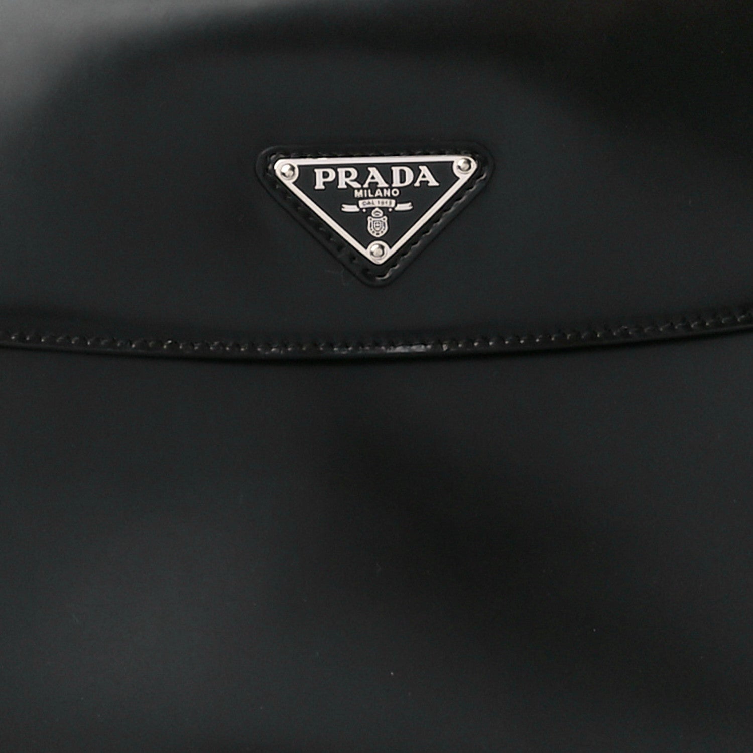 Prada Spazzolato Cleo Flap Adjustable Strap Shoulder Bag Black 9 of 11