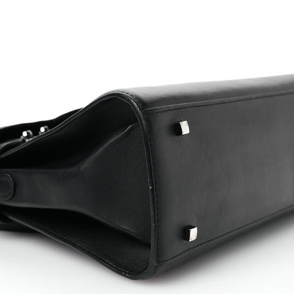 Delvaux Calfskin MM Tempete Satchel Black 9 of 14