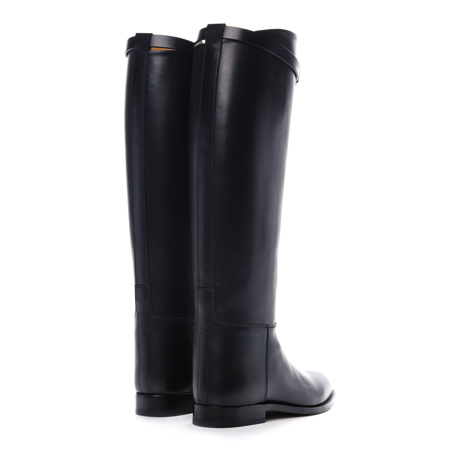 Hermes Box Kelly Jumping Boots 37 Black 4 of 9