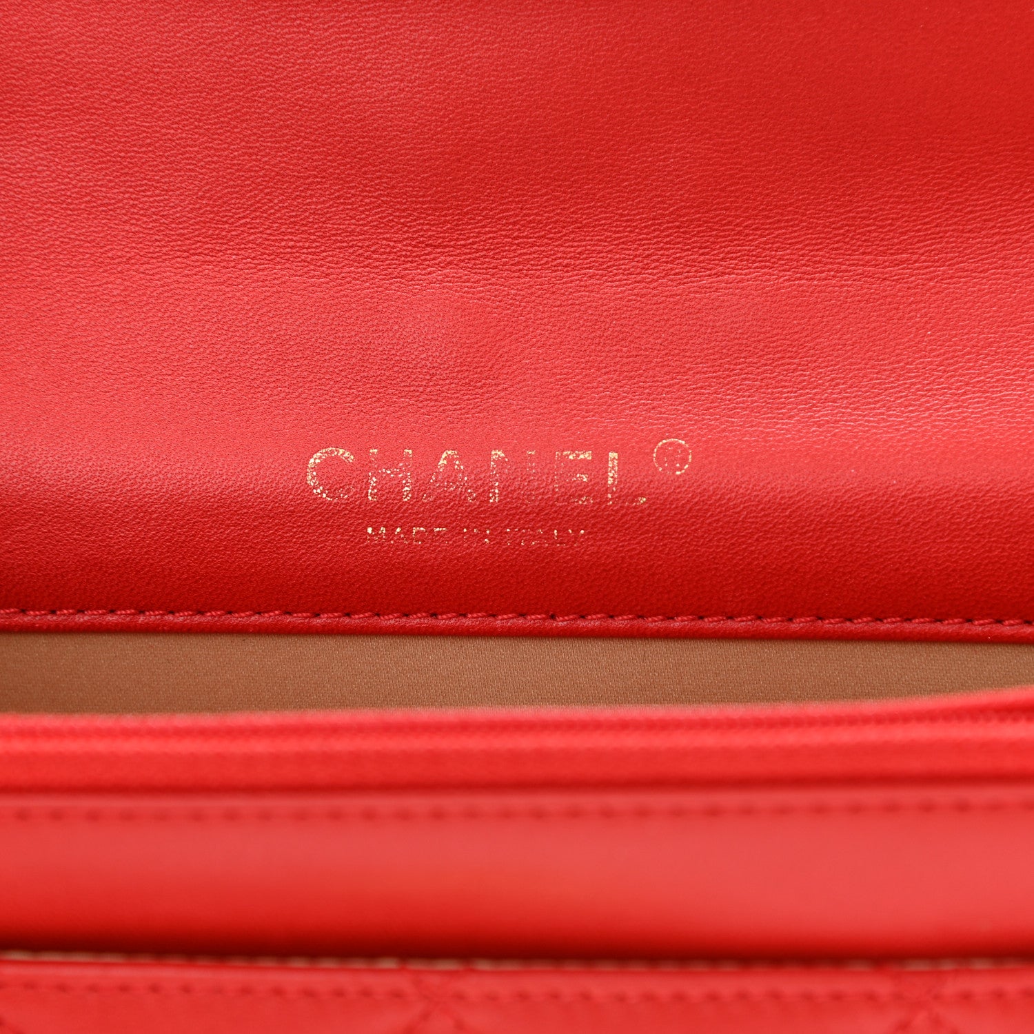 Chanel Lambskin Quilted Golden Class Wallet on Chain WOC Red 6 of 10