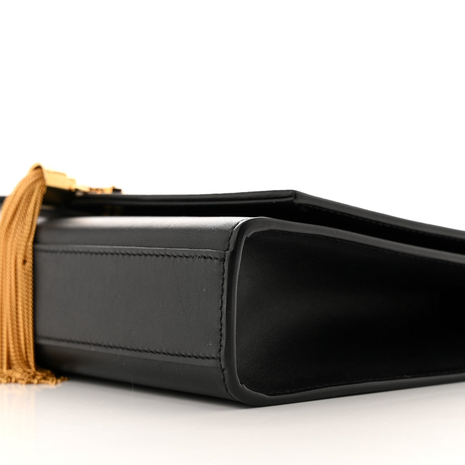 Saint Laurent Grain De Poudre Medium Classic Monogram Kate Tassel Satchel Black 10 of 10