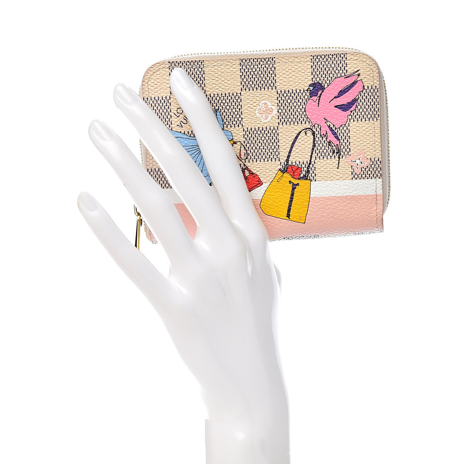 Louis Vuitton Damier Azur 2018 Christmas Animation Zippy Coin Purse 2 of 8