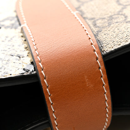 Gucci GG Supreme Monogram Snakeskin Small Jackie 1961 Hobo Beige Ebony 9 of 10