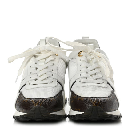 Louis Vuitton Calfskin Monogram Run Away Sneakers 38 White 2 of 14