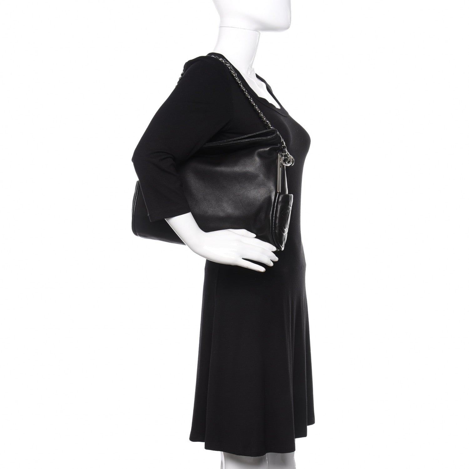 Chanel Lambskin Ultimate Soft Hobo Black 2 of 10